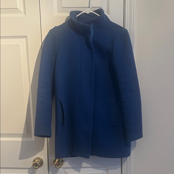J. Crew Women's Classic Blue Pea Coat - Picture 2 of 3